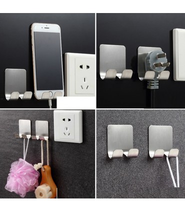 Метален държач за самобръсначка със залепващ монтаж