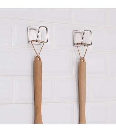 Стоманена поставка за домакинска гъба, залепваща за мивката