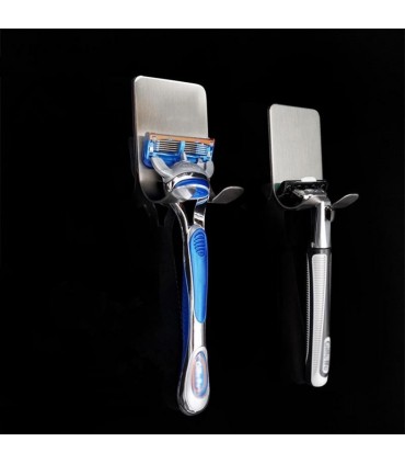 Метален държач за самобръсначка със залепващ монтаж