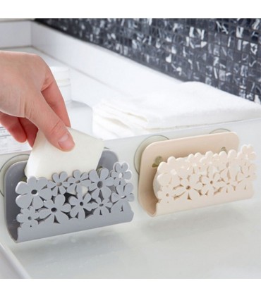 Пластмасова вакуумна поставка за домакинска гъба с нежен дизайн