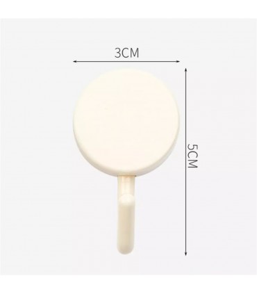 Комплект 10бр. цветни самозалепващи се закачалки