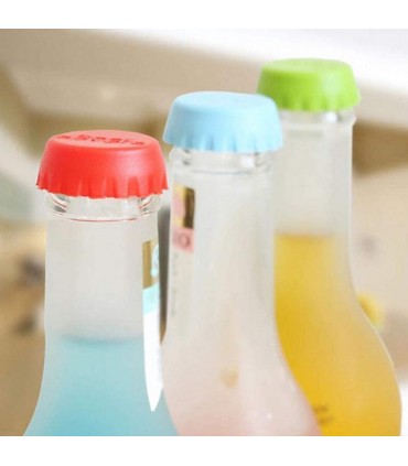 КОМПЛЕКТ 6 БРОЯ СИЛИКОНОВИ КАПАЧКИ ЗА БУТИЛКИ