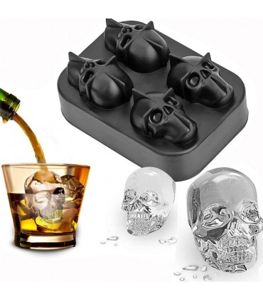 Лед с форма на черепи