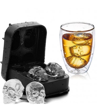 Лед с форма на черепи