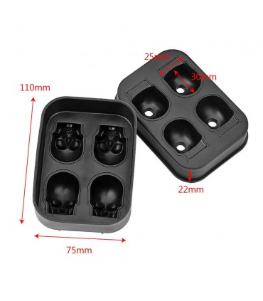 Лед с форма на черепи