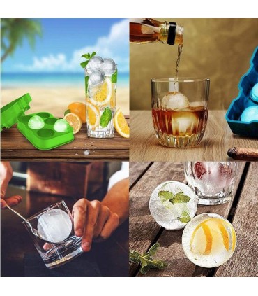 Силиконова форма за 4 бр. големи лед топки