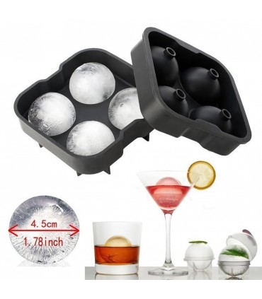 Силиконова форма за 4 бр. големи лед топки