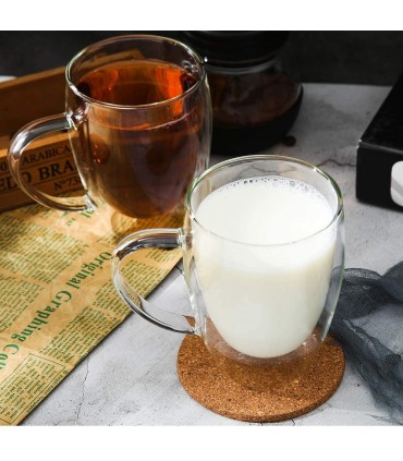 Чаша от двустенно стъкло за топли, студени напитки и кафе