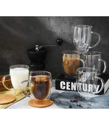 Чаша от двустенно стъкло за топли, студени напитки и кафе