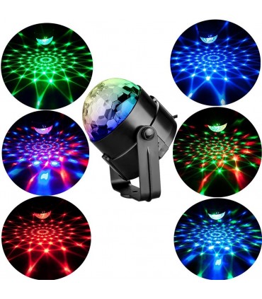 LED Диско парти лампа 7 цвята