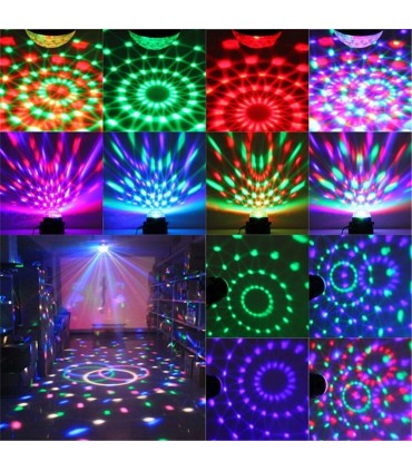 LED Диско парти лампа 7 цвята