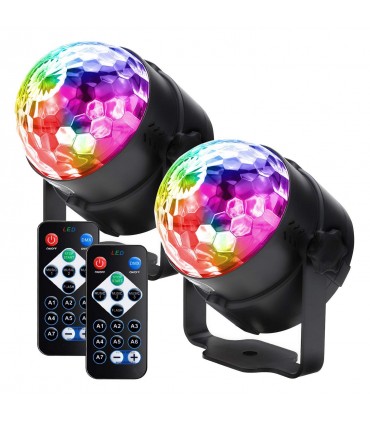 LED Диско парти лампа 7 цвята