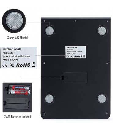Кухненска дигитална везна със сензорни бутони, до 5 кг.