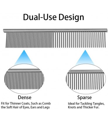 Метален гребен за разресване на кучета и котки