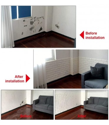 Тапет 3D тухли/ самозалепващ