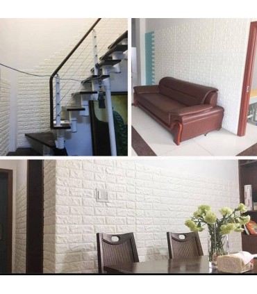 Тапет 3D тухли/ самозалепващ