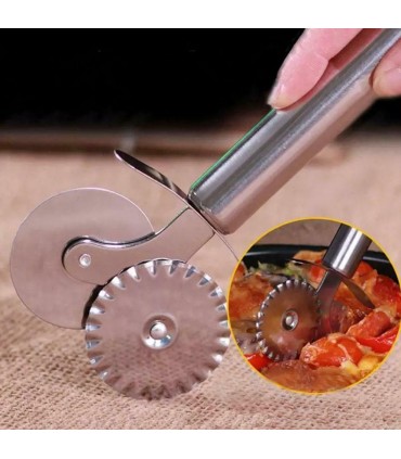 НОЖ ЗА ПИЦА С ДВЕ РОЛКИ, ПРОФЕСИОНАЛЕН