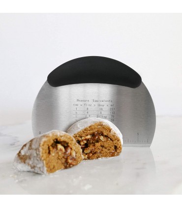 Метална шпатула за тесто с мерни единици