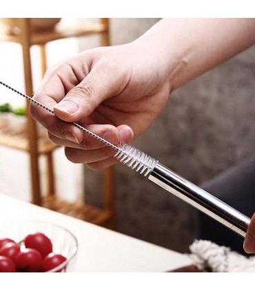 Стоманени сламки в комплект от 4 или 12 броя