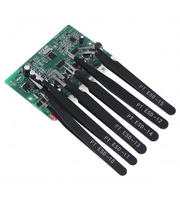 Стоманени технически пинсети със заострен връх, антистатични