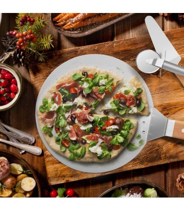 Лопатка за пица с дървена дръжка