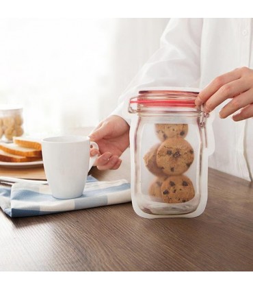 Комплект силиконови пликчета тип буркан за многократна употреба