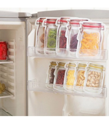 Комплект силиконови пликчета тип буркан за многократна употреба