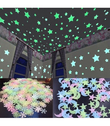 КОМПЛЕКТ СВЕТЕЩИ ЗВЕЗДИ В ТЪМНОТО 100 БРОЯ