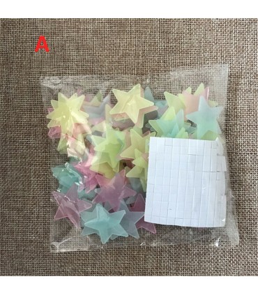 КОМПЛЕКТ СВЕТЕЩИ ЗВЕЗДИ В ТЪМНОТО 100 БРОЯ