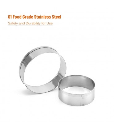 Комплект 5бр. метални рингове за рязане на тесто