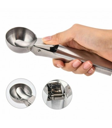 Метална лъжица за сервиране на сладолед