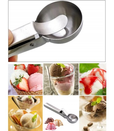 Метална лъжица за сервиране на сладолед