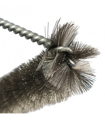 Стоманена четка с дълга дръжка за удобно почистване на скара