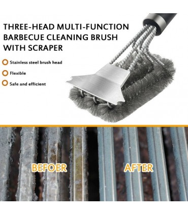 Четки за почистване на барбекю, дву и три редови