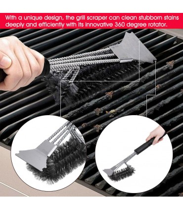 Четки за почистване на барбекю, дву и три редови