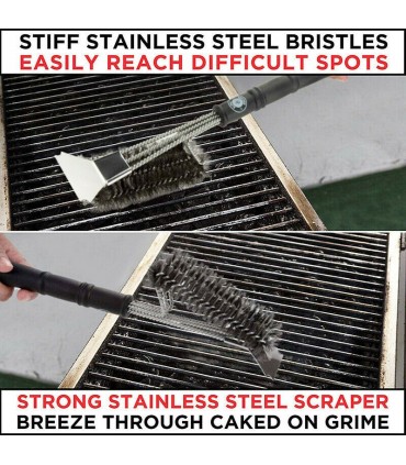 Четки за почистване на барбекю, дву и три редови