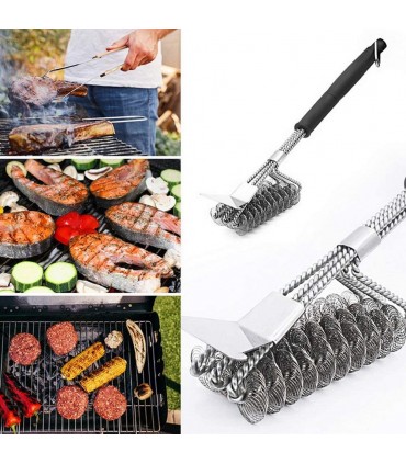 Четки за почистване на барбекю, дву и три редови