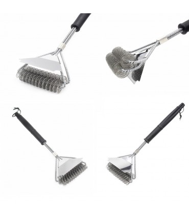 Четки за почистване на барбекю, дву и три редови