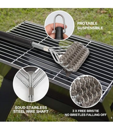 Четки за почистване на барбекю, дву и три редови