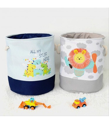 Текстилен и сгъваем кош за детски дрехи и играчки
