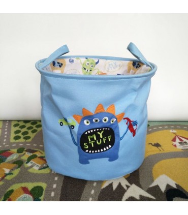Текстилен и сгъваем кош за детски дрехи и играчки