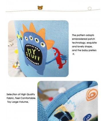 Текстилен и сгъваем кош за детски дрехи и играчки