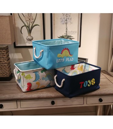 Текстилен и сгъваем кош за детски дрехи и играчки