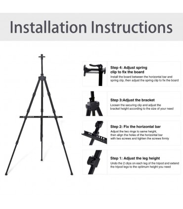 Метален Преносим Статив за Рисуване тип Триножник