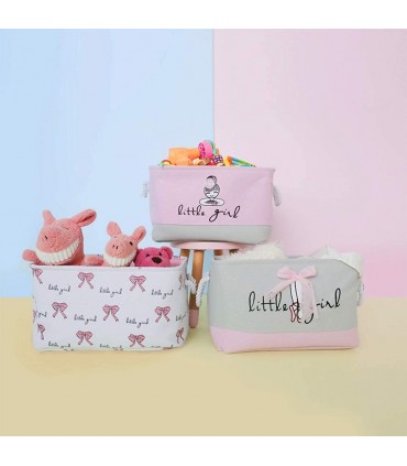 Текстилен и сгъваем кош за детски дрехи и играчки