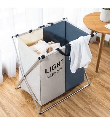 Сгъваем кош за пране с 3 отделения