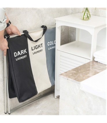 Сгъваем кош за пране с 3 отделения