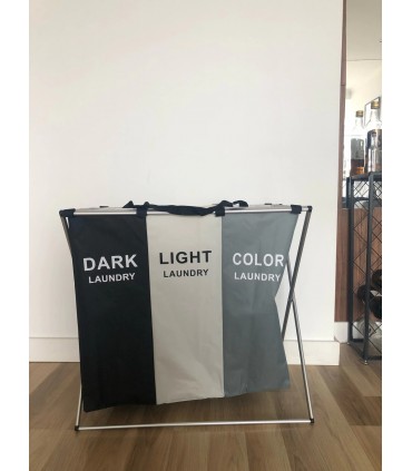 Сгъваем кош за пране с 3 отделения