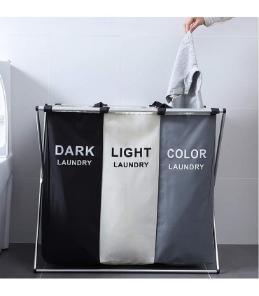Сгъваем кош за пране с 3 отделения