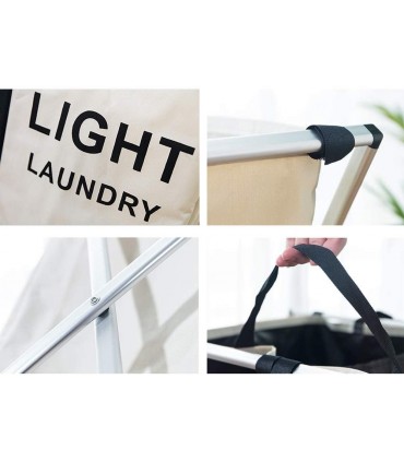 Сгъваем кош за пране с 3 отделения